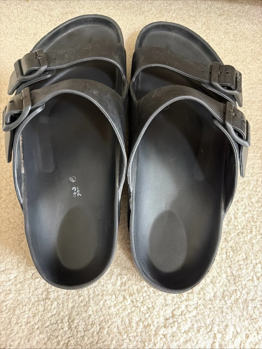 Birkenstock Arizona Eva Slip On Sandals Black Unisex Adult Size EUR 43 Rubber